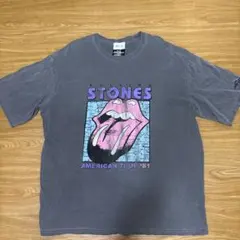 EMMA CLOTHES ピグメント加工Tシャツ ローリングストーンズ
