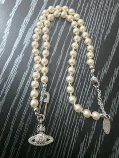 Vivienne Westwood パールネックレス 安全ピン オーブAS