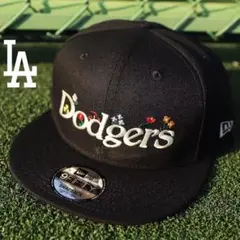 春 MLB ロサンゼルス ドジャース 花 ニューエラ キャップ48