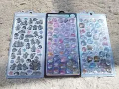 水族館限定【正規品】ボンボンドロップシール　　クラゲ　ペンギン　３枚セット