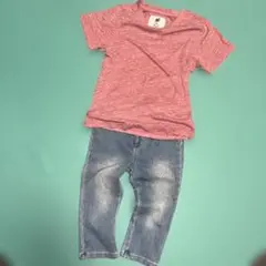 relumeネップTシャツ M (115cm)Seraphデニムレギ110セット