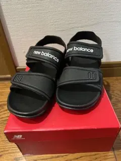 new balance SPSD ブラック サンダル　19cm