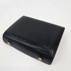 m+ エムピウミッレフォッリエ ブラック 財布 レザー 本革 黒 折り財布 小銭のサムネイル