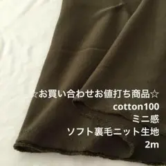 C5X/4162-02☆2m お買い合わせ/綿100%裏毛ニット生地/アパレル