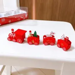 クリスマスオーナメント 木製 トレイン 列車