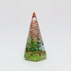 天然石 オルゴナイト ラリマー 水晶 銅線コイル 癒やし ヒーリング