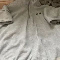 グレー ジップアップ トレーナー