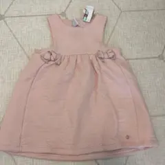 プチバトーピンクワンピース24m86cmジャンバースカート