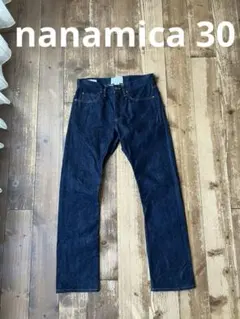 nanamica ナナミカ デニム ジーンズ 30 美品 濃紺 日本製のサムネイル