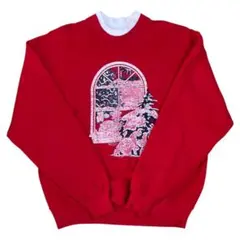 【USA製】90s JERZEES Morning Sun 二重襟スウェット L