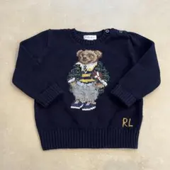 Ralph Lauren ポロベア POLO クマ刺繍ニットセーター 24M