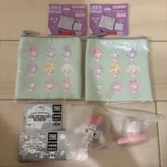 新品⭐︎サンリオ　マイメロディ　ガチャ　ポーチ　フィギュア