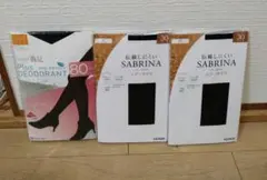紳士 DALY満足 伝線しにくい SABRINA タイツ 3足セット L-LL