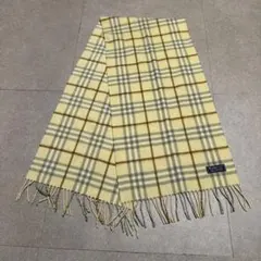 BURBERRY バーバリー　マフラー　カシミヤ　ノバチェック　クリーム色