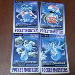 ポケモン カードダス　メノクラゲ　ドククラゲ　タッツー　シードラ　4枚