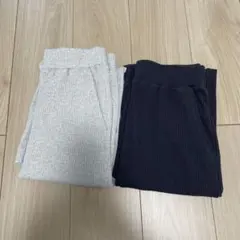 andme セルフカットリブロングタイトスカート ベージュ系その他/スミクロ/L