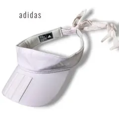 adidas アディダス サンバイザー ピンク バックリボン レディース