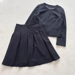 フォーマル　ノーカラージャケット×フレアスカート　セットアップ　11号