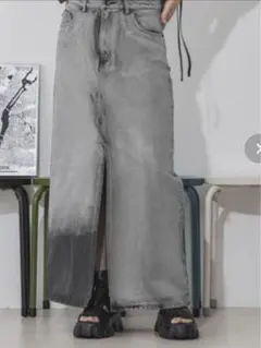 JEANASIS フロントスリットデニムナロースカート