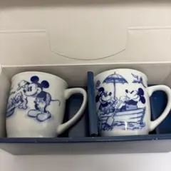 ディズニーペアマグセット　ミッキー・ミニー 陶器製マグカップ
