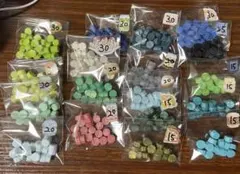 多色八角形シーリングワックス400セット