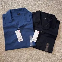 UNIQLO オープンカラー 半袖シャツ 2色セット Sサイズ