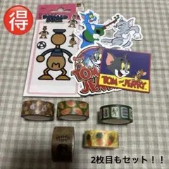 トムとジェリー ステッカーとマスキングテープ7点、テープ2点のセット