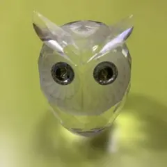 スワロフスキークリスタルガラス フクロウ 置物のサムネイル