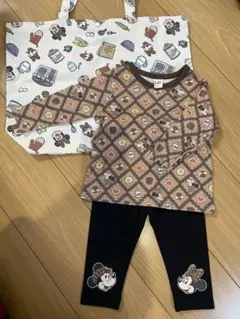Littc ミッキー　トップス　レギンス　トート　80cm