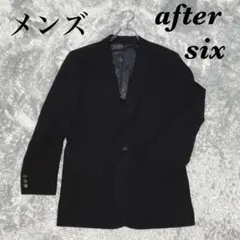 after six 재킷 정장 맨즈 울 100% 어깨 패드 첨부