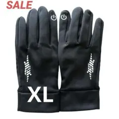 ✨新品✨防寒手袋 自転車手袋ブラック タッチスクリーン対応グローブ XL