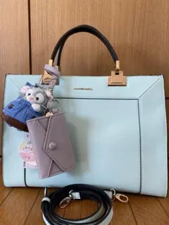 サマンサベガ☆ミント☆BOX☆シンプルトート☆マルチケース☆ディズニー