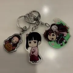 鬼滅の刃 ちびキャラアクリルキーホルダー3個セット