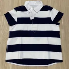 simplicite ストライプ 半袖ポロシャツ　新品タグ付き