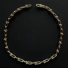 チェーンネックレス　ゴールド　ハードウェア　ラージサイズ