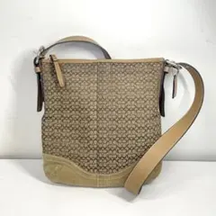 【TK】コーチ COACH ショルダーバッグ ベージュ系 斜め掛け 2way