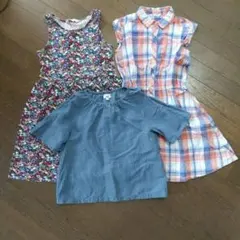 jwアンダーソン 花柄ワンピース チェックワンピース140