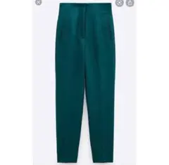 ZARA ザラ　テーパードパンツ グリーン