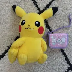 ポケモン　ピカチュウ　ぬいぐるみ　キッズ用財布