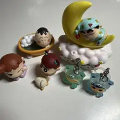 クレヨンしんちゃん めじるしアクセサリー他フィギュアセット 6体