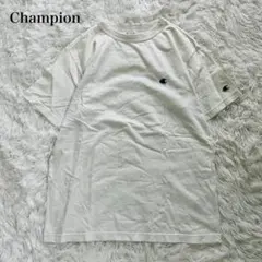 チャンピオン Champion 半袖Tシャツ 刺繍ロゴ シンプル ホワイト M
