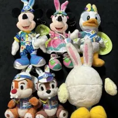 ディズニーランド　うさたま大脱走　イースター　ぬいぐるみバッジ　6点セット