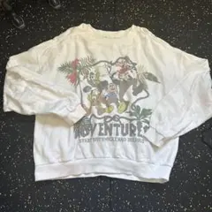 【コラボモデル】MOUSSY Disney 刺繍プリント　トレーナー　未使用級 コラボモデル】MOUSSY Disney 刺繍プリント トレーナー 未使用級