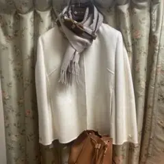 【新品未使用】ホワイトカシミア100 % ジャケット　定価47万円