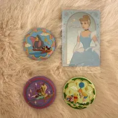 ディズニー刺繍缶バッジ 4個セット