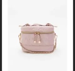 RANDA キルティング2WAYバニティバッグ ライトピンク