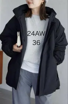 【美品】ウォッシャブル中綿モンスターパーカーブルゾンSLOBE IENA24AW