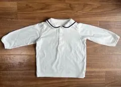 【1回着用のみ】セーラー衿長袖シャツ　カットソー 80