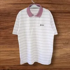 【美品】SRIXONスリクソンゴルフウェア ポロシャツ Lサイズ日本製ダンロップ
