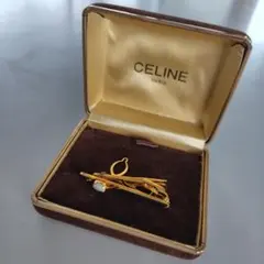 【CELINE】イタリー製　天然オパールネクタイピン ゴールド　#326のサムネイル